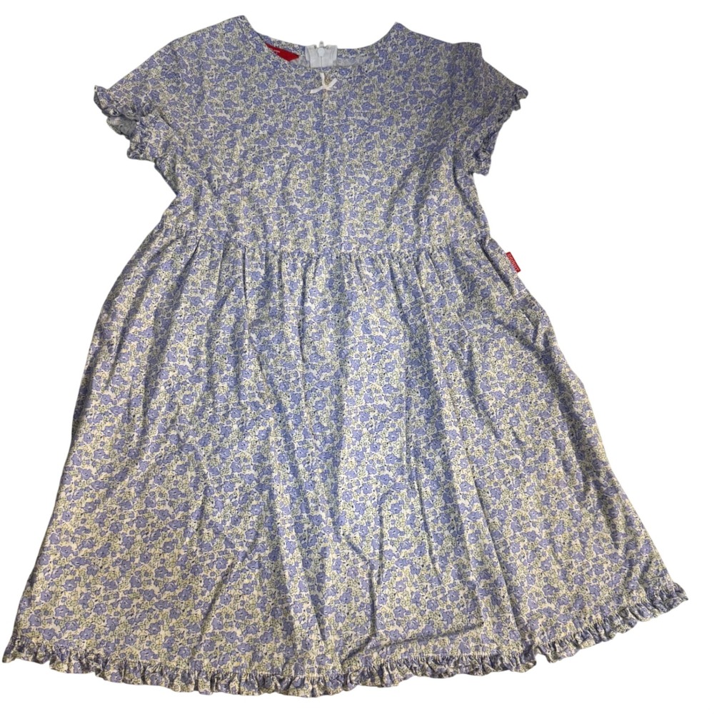 Vintage Y2K Esprit Cottagecore Floral Girls fit flare Bow dress size 8 girls